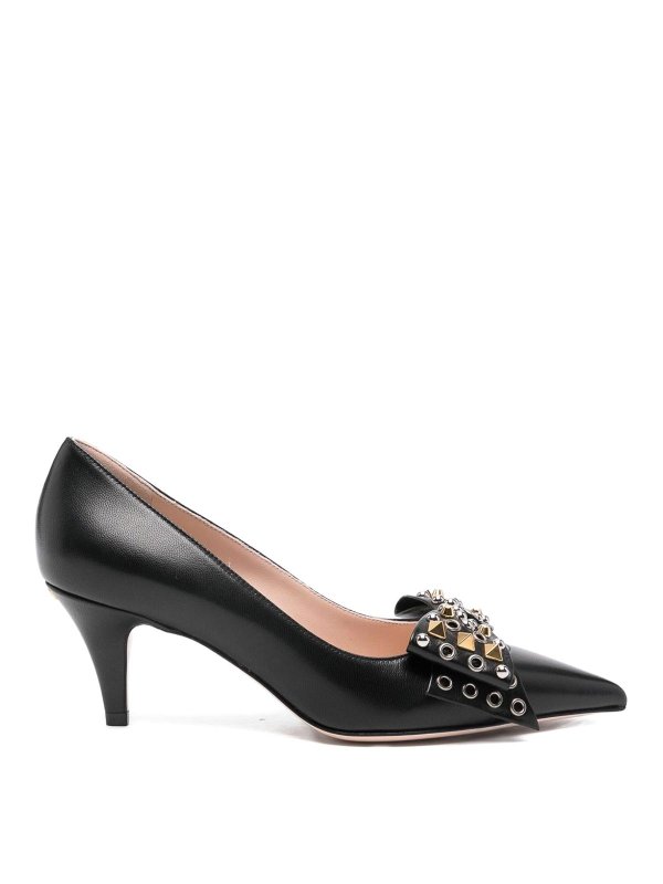 VALENTINO GARAVANI: court shoes - Bowow Leather Pumps