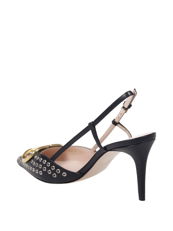 VALENTINO GARAVANI: court shoes online - Vlogo Signature Leather Pumps