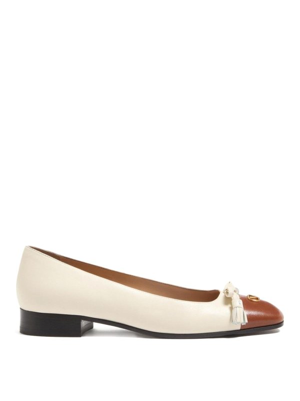VALENTINO GARAVANI: フラットシューズ - フラットシューズ - 白