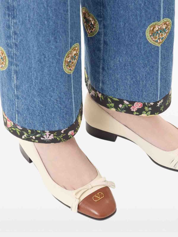The Best Shops VALENTINO GARAVANI: フラットシューズ - フラットシューズ - 白