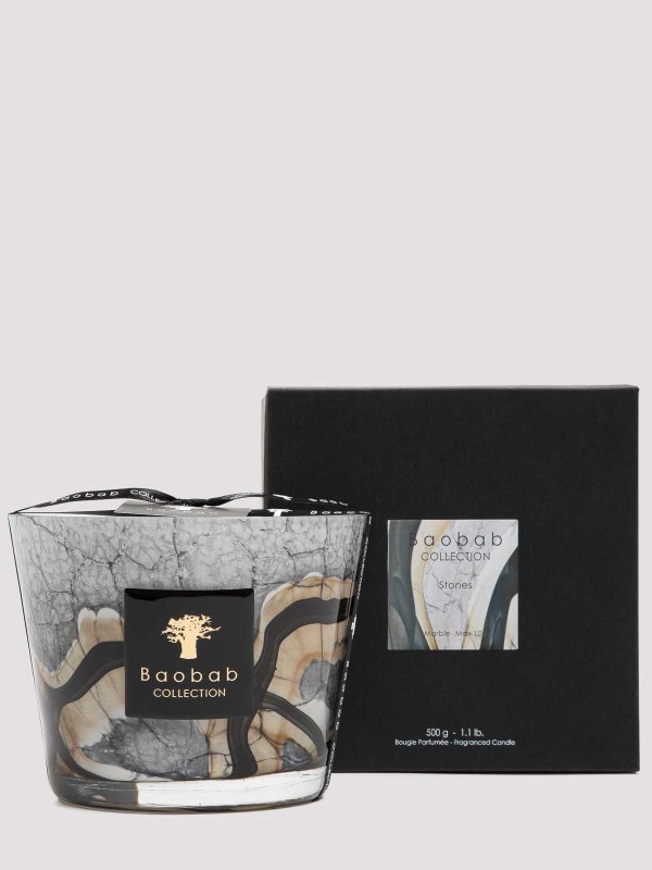 The Best Shops Baobab: homeware - Stones Marble Candle Max10