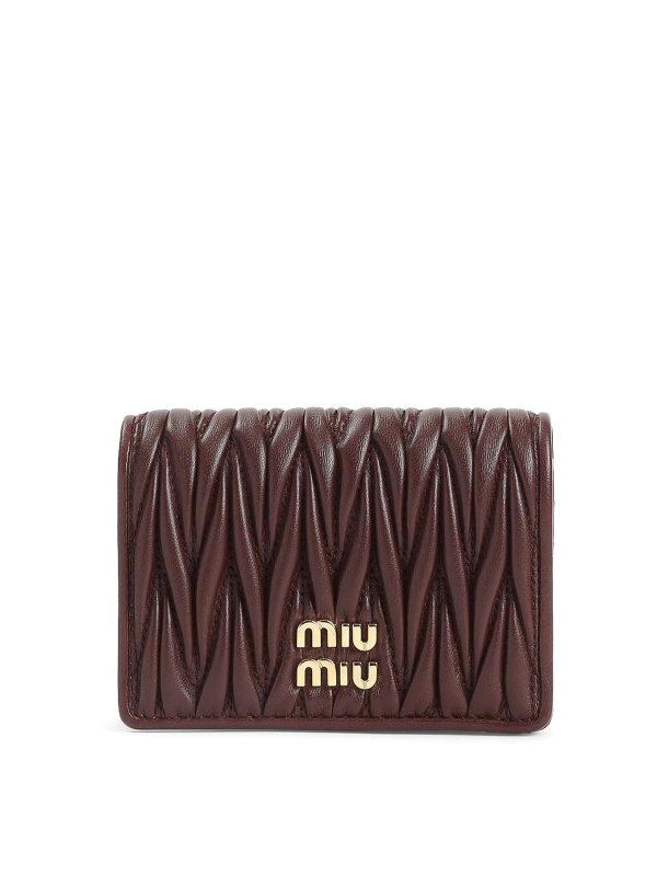 MIU MIU: wallets & purses - Lamb Leather Wallet