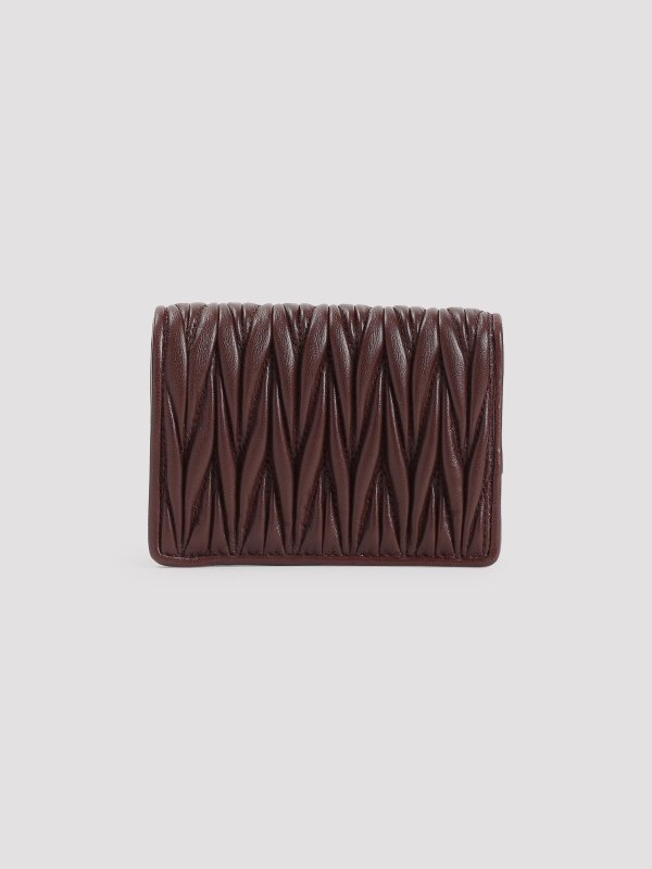 MIU MIU: wallets & purses online - Lamb Leather Wallet