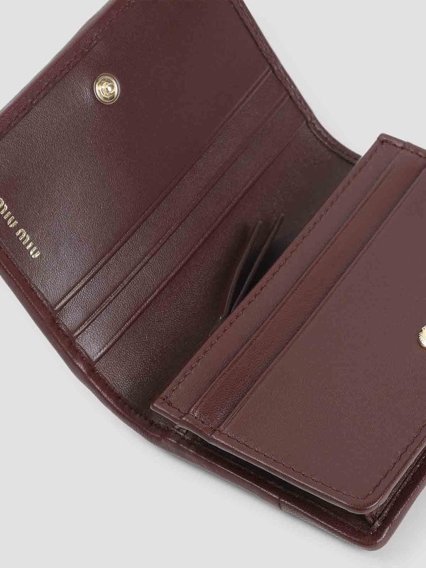 The Best Shops MIU MIU: wallets & purses - Lamb Leather Wallet