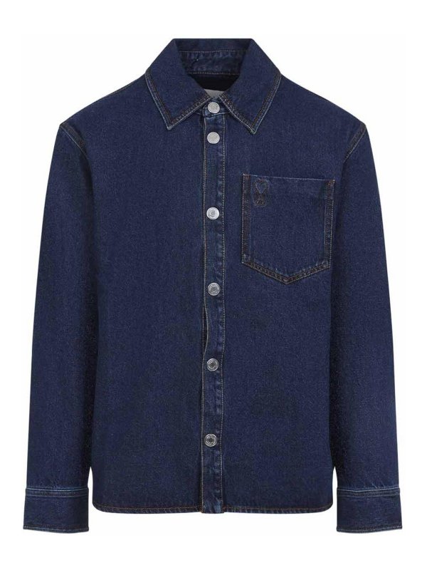 AMI PARIS: Hemden - Hemd - Jeansblau