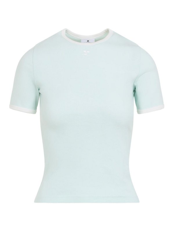 Courreges: t-shirts - Signature T-Shirt
