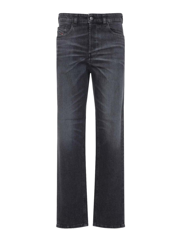 DIESEL: ストレートジーンズ - ストレートジーンズ - 黒