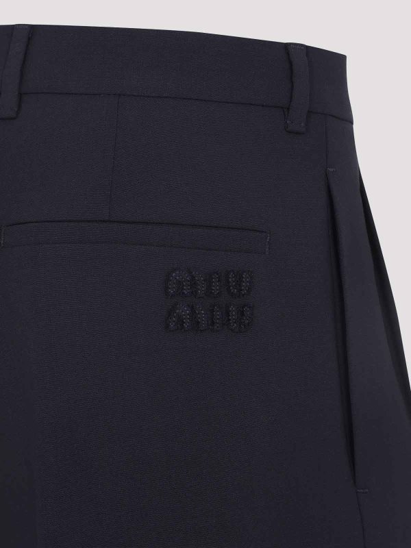 The Best Shops MIU MIU: Tailored & Formal trousers - Wool Pants