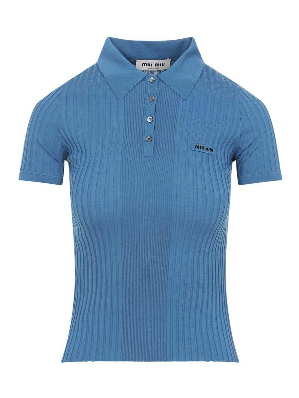 MIU MIU: polo shirts - Wool Polo
