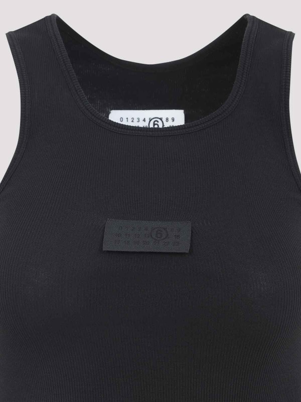 The Best Shops MM6 MAISON MARGIELA: トップス＆タンクトップ - トップ/タンクトップ - 黒