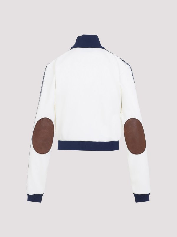 PRADA: casual jackets online - Zip-Up Logo Jacket