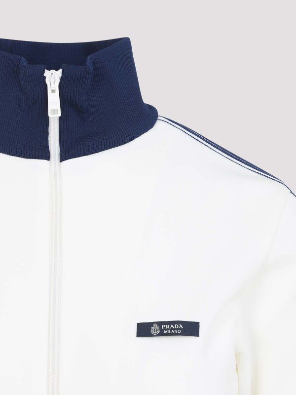 The Best Shops PRADA: casual jackets - Zip-Up Logo Jacket