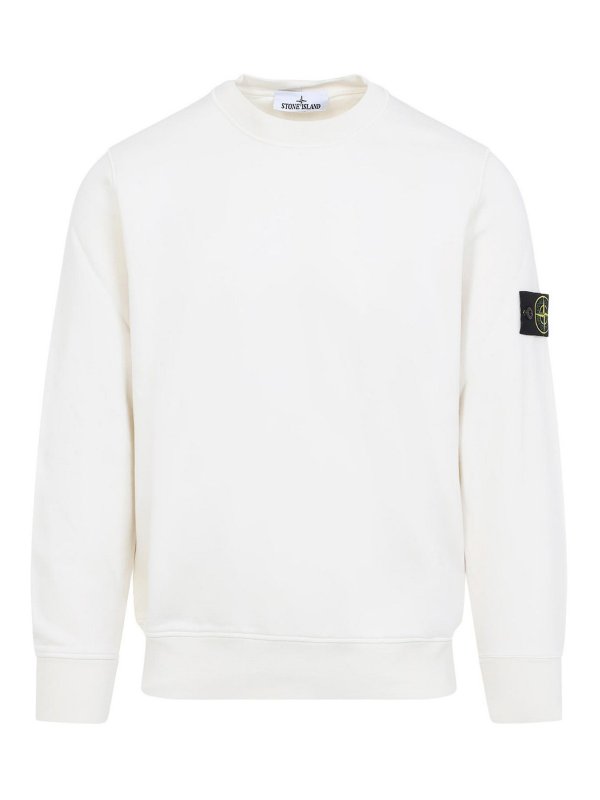 STONE ISLAND: スウェット＆セーター - スウェットシャツ/セーター - 白