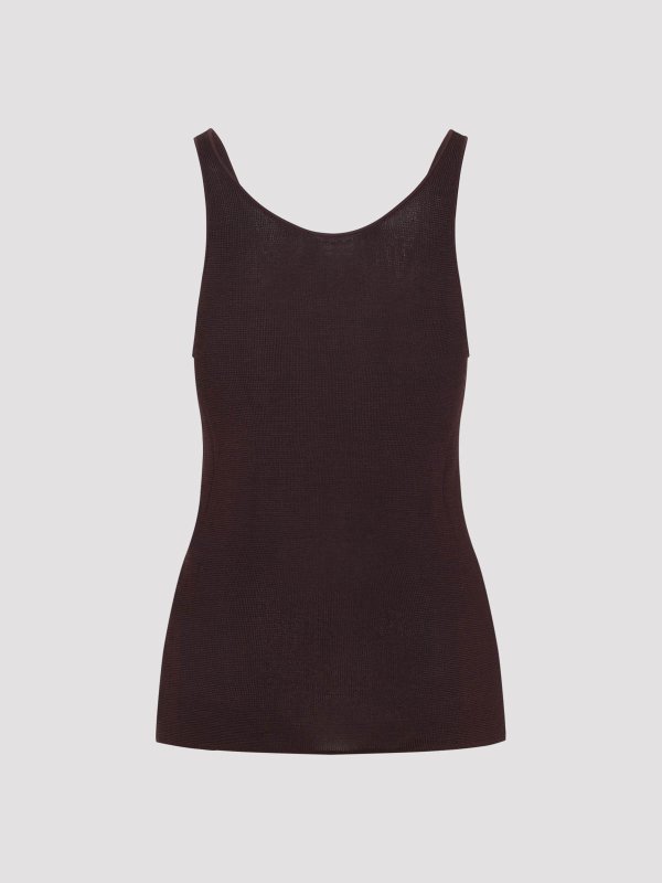 THE FRANKIE SHOP: Tops y camisetas sin mangas online - Top - Burdeos