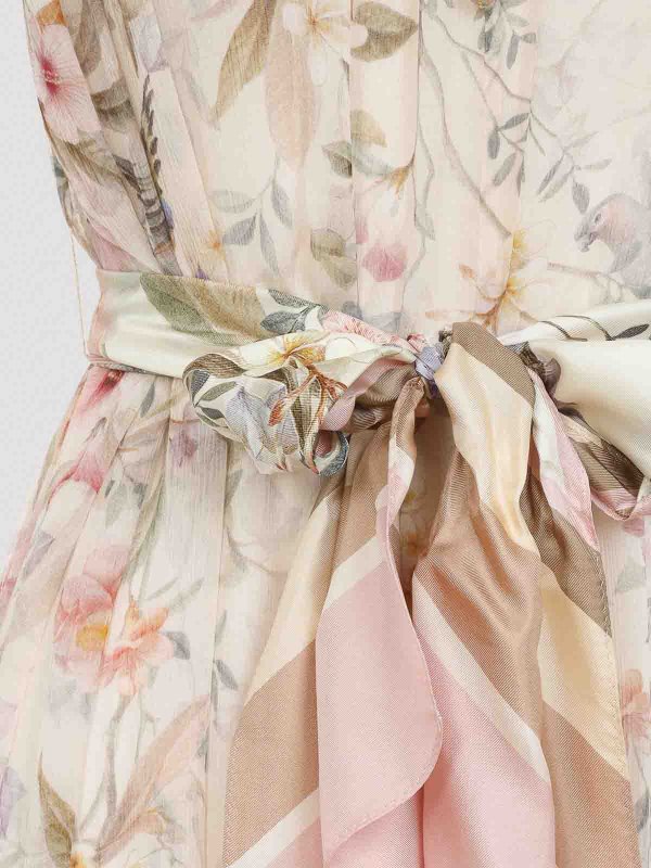 Vestito  midi svolazzante Rebellion shop online: ZIMMERMANN