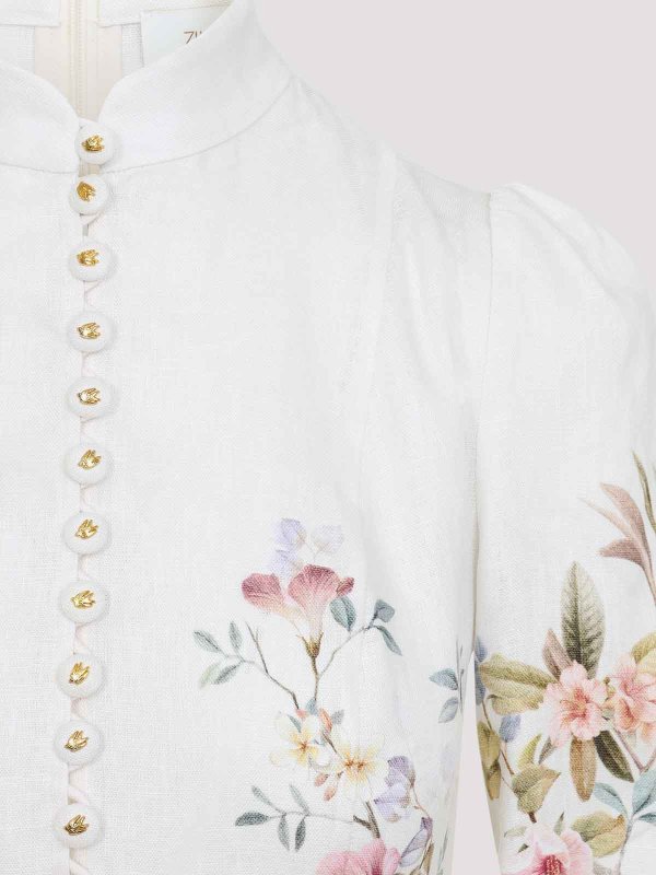 Vestito  midi con bottoni Rebellion shop online: ZIMMERMANN