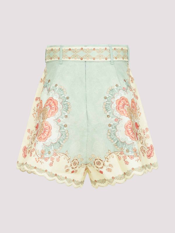 ZIMMERMANN: トラウザーショーツ online - ショートパンツ - ライトグリーン