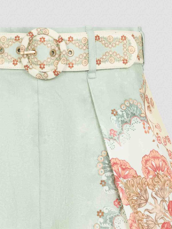 The Best Shops ZIMMERMANN: トラウザーショーツ - ショートパンツ - ライトグリーン