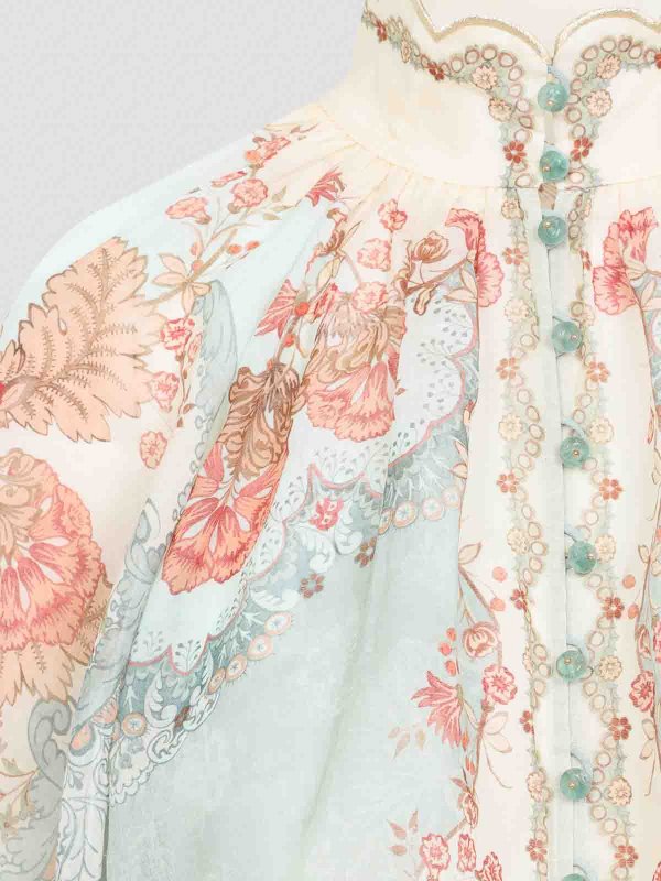 Blouse - Vert Clair shop online: ZIMMERMANN