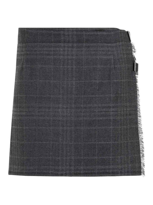 BALENCIAGA: ミニスカート - ミニスカート - グレー