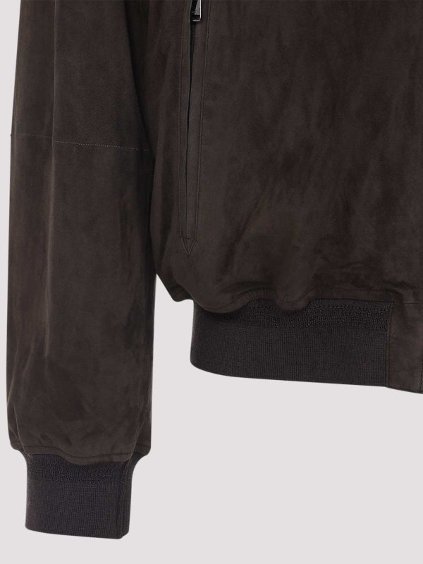 The Best Shops CANALI: Chaquetas Bomber - Chaqueta Bomber - Marrón