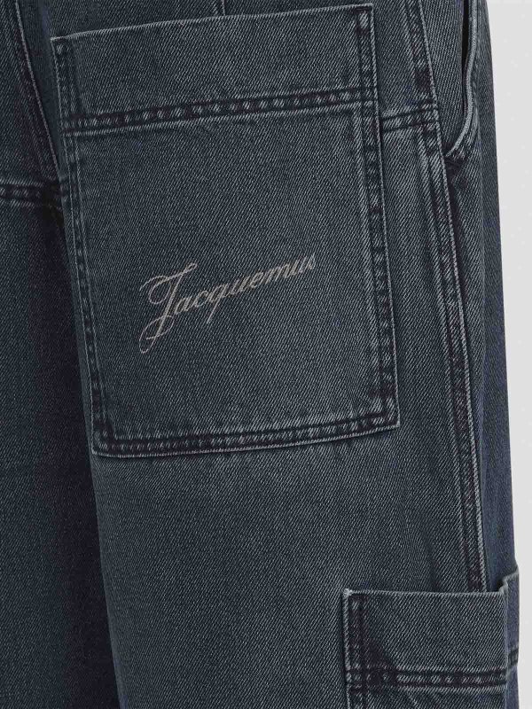 The Best Shops JACQUEMUS: ストレートジーンズ - ストレートジーンズ - ダークブルー