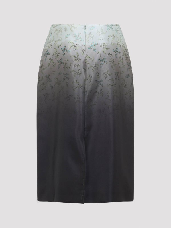 JIL SANDER: Faldas media pierna y semilargas online - Falda Semilarga - Verde