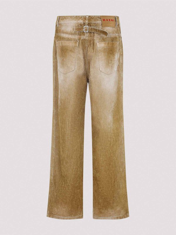 Marni: jeans dritti, a sigaretta online - Jeans in cotone lavato