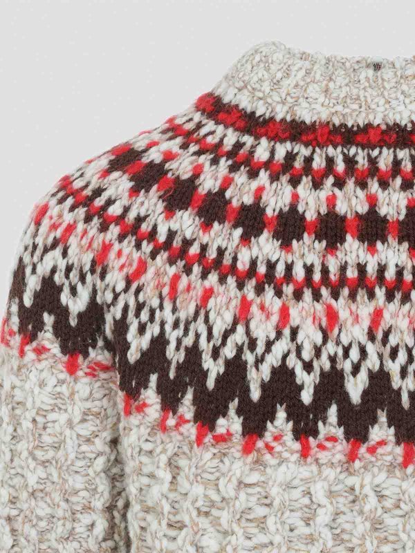 Rundhalspullover - Hellbeige shop online: MONCLER