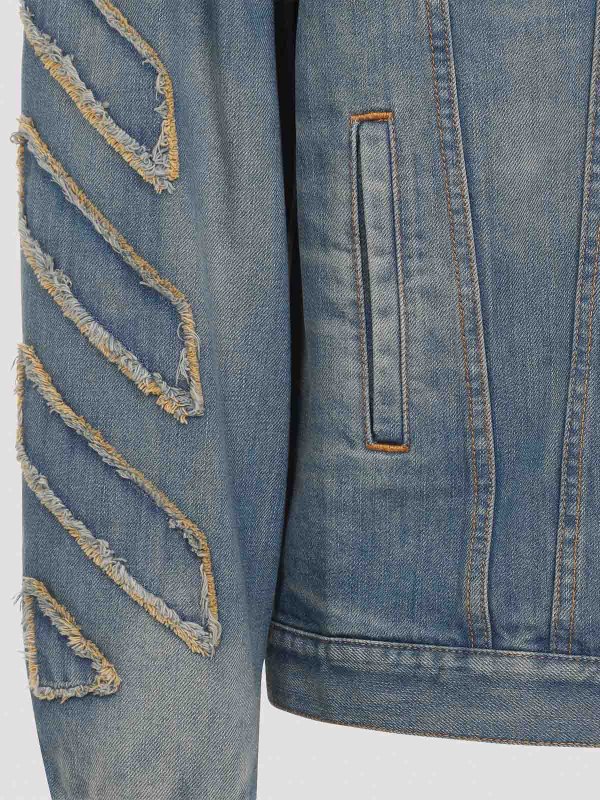 The Best Shops OFF-WHITE: カジュアルジャケット - カジュアルジャケット - ブルー