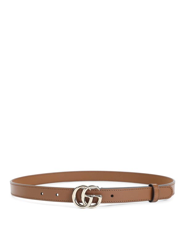 GUCCI: belts - 2 Cm Gg Gold Belt