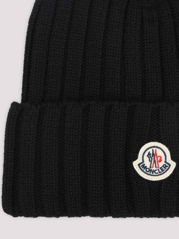 MONCLER: hats & caps online - Virgin Wool Hat