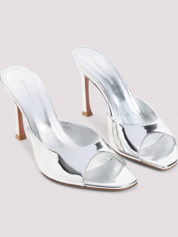 The Best Shops AMINA MUADDI: ロファー＆スリッパ - ローファー - 銀