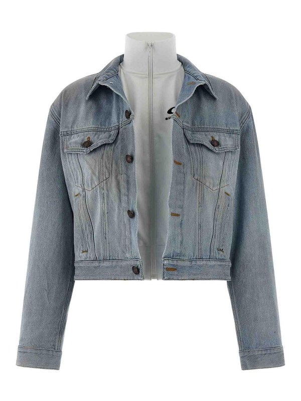 BALENCIAGA: タートルネック - タートルネック/ポロネック - ライトブルー