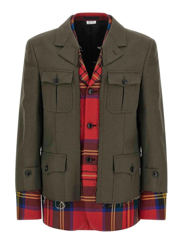 COMME DES GARÇONS HOMMES PLUS: Chaquetas casual - Chaqueta Casual - Multicolor