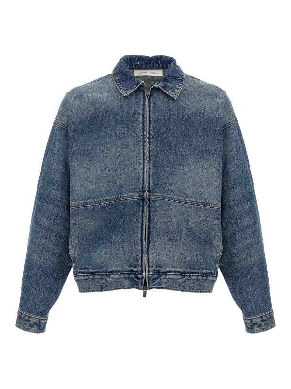 FEAR OF GOD: Vestes en denim - Veste En Jean - Bleu