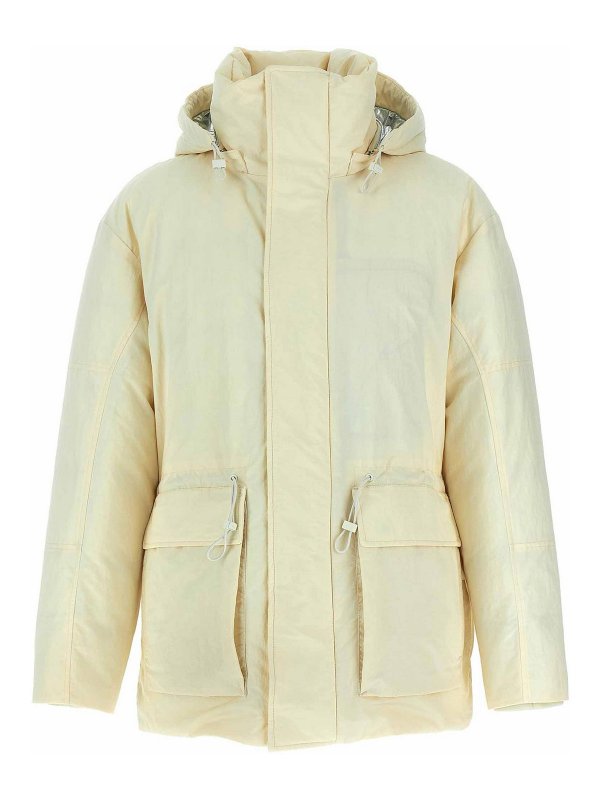 LAMINAR: ダウン・ハイテクジャケット - ダウンジャケット - 白