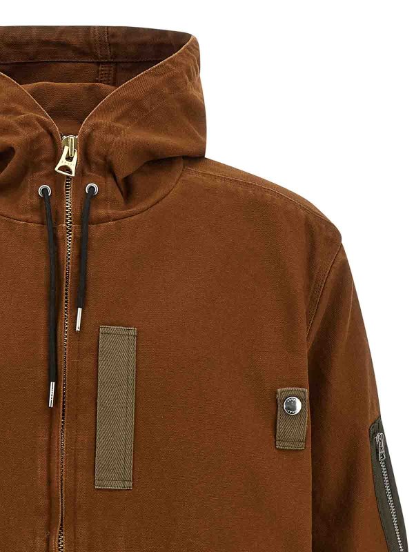 The Best Shops Sacai: Bombers - Bomber - Marron