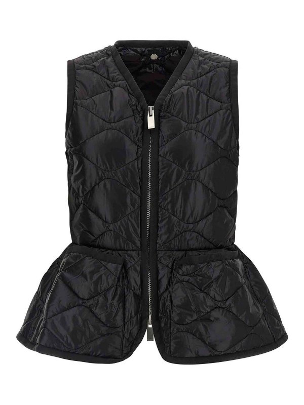 Sacai: leather jacket online - 2 In 1 Leather Jacket