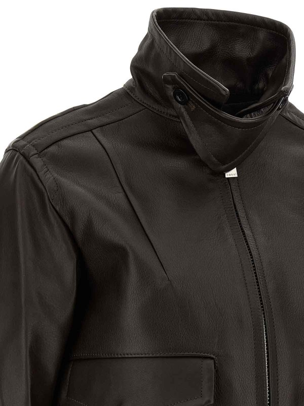 Sacai buy online 2 In 1 Leather Jacket