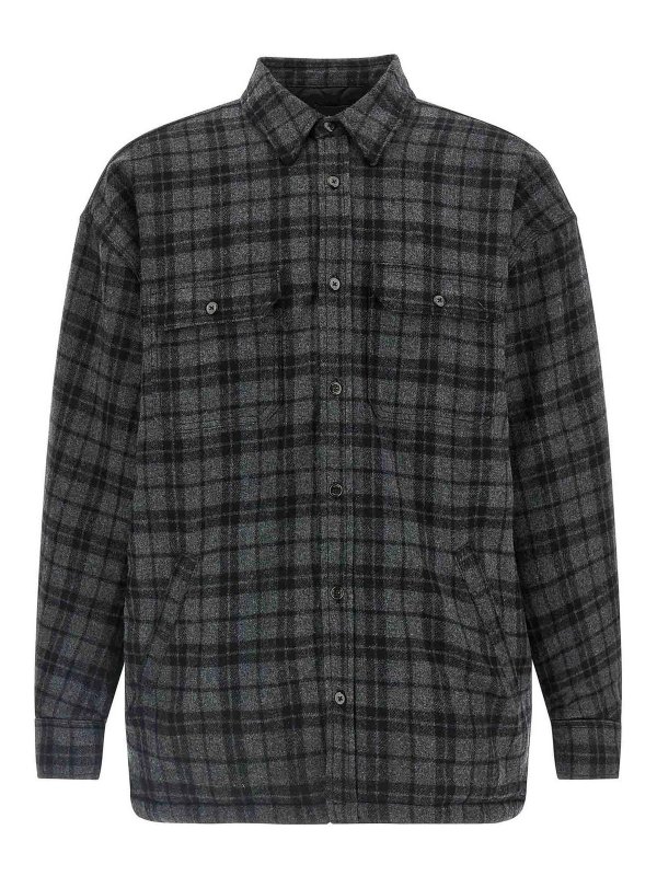 WILLY CHAVARRIA: ダウン・ハイテクジャケット - ダウンジャケット - グレー