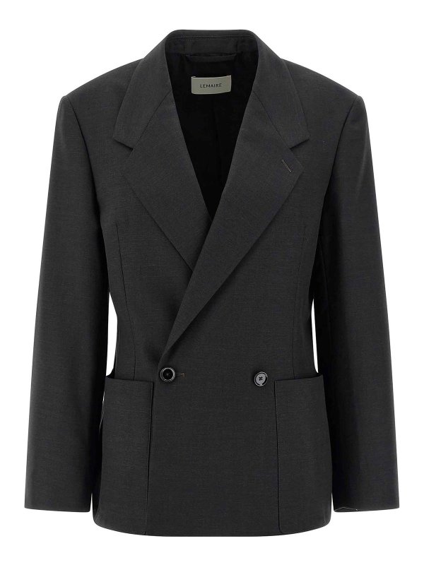 LEMAIRE: blazers - Double-Breasted Tailored Blazer