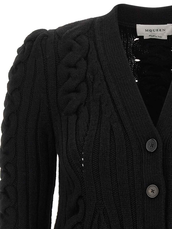 The Best Shops ALEXANDER MCQUEEN: Cárdigans - Cárdigan - Negro