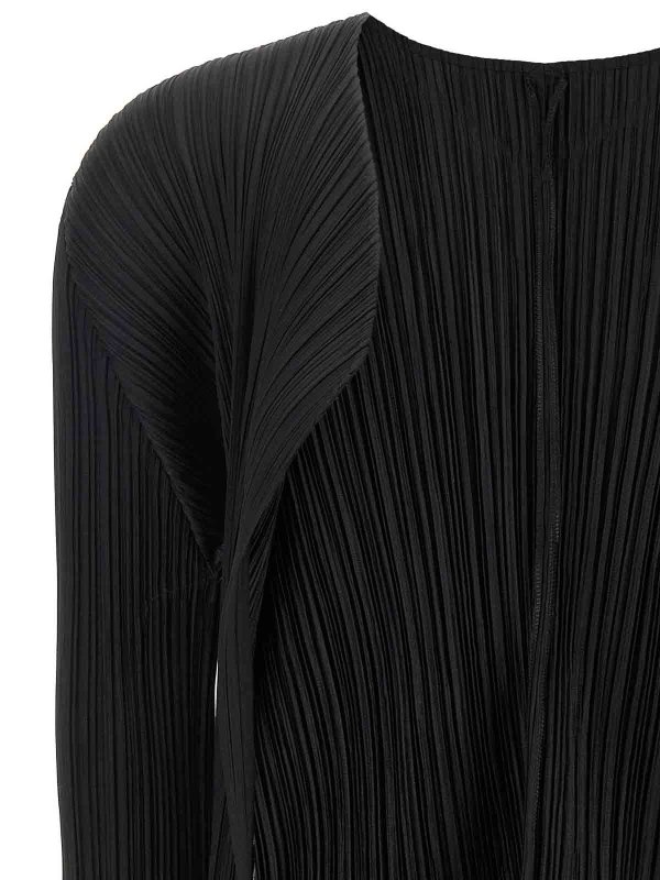 The Best Shops PLEATS PLEASE ISSEY MIYAKE: カーディガン - カーディガン - 黒