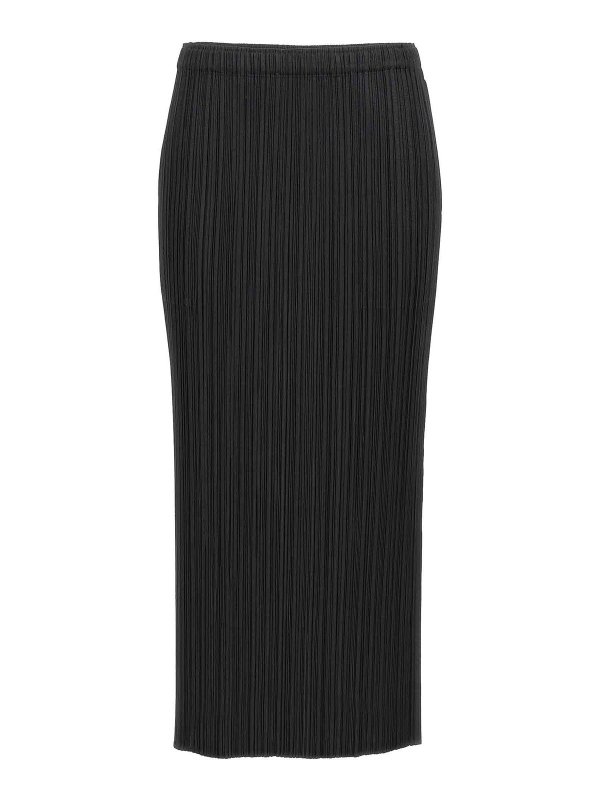 PLEATS PLEASE ISSEY MIYAKE: ニーレングススカート＆ミディ丈 - 膝丈/ミディスカート - Basics