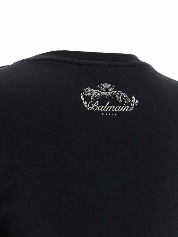 Knotted Crop T-Shirt shop online: Balmain