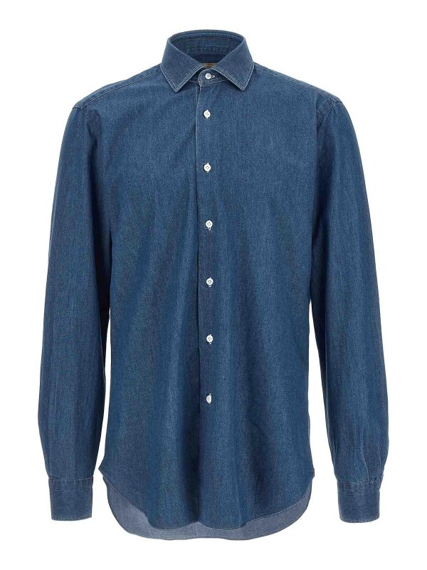 BARBA: shirts - Denim Shirt