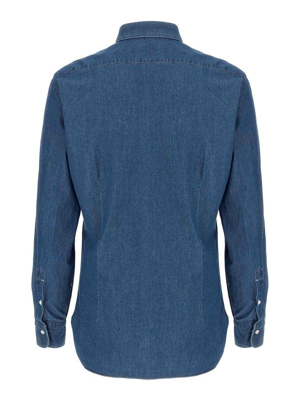 BARBA: shirts online - Denim Shirt