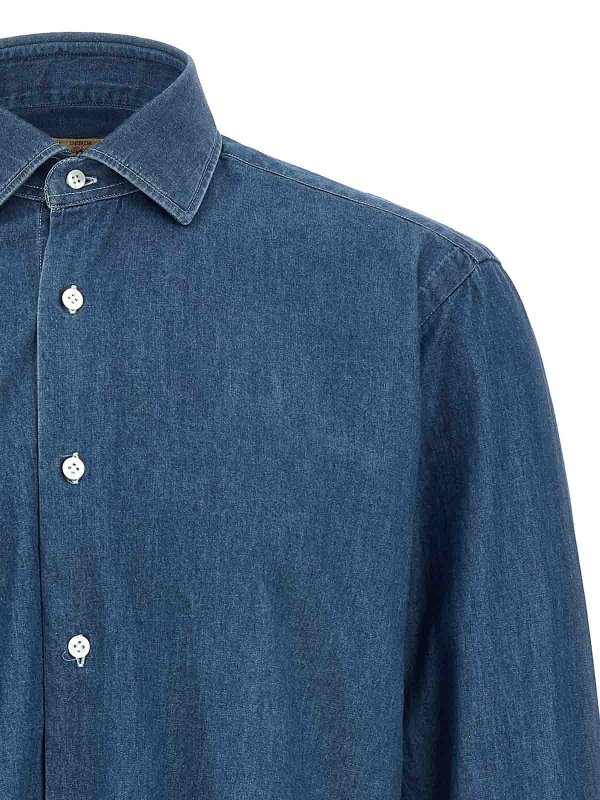 The Best Shops BARBA: shirts - Denim Shirt
