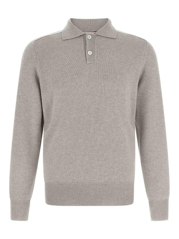 BRUNELLO CUCINELLI: Polos  - Polo - Beige